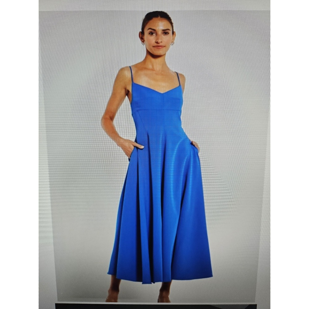 NWT Bohemian Traders Royal Blue Sleeveless Smocked A-Line Maxi Dress, Plus 3X